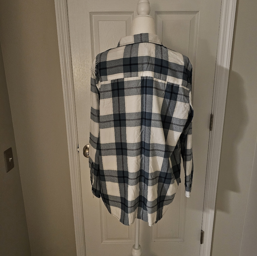 Jachs girlfriend New York long sleeve soft plaid flannel shirt - Picture 2 of 3